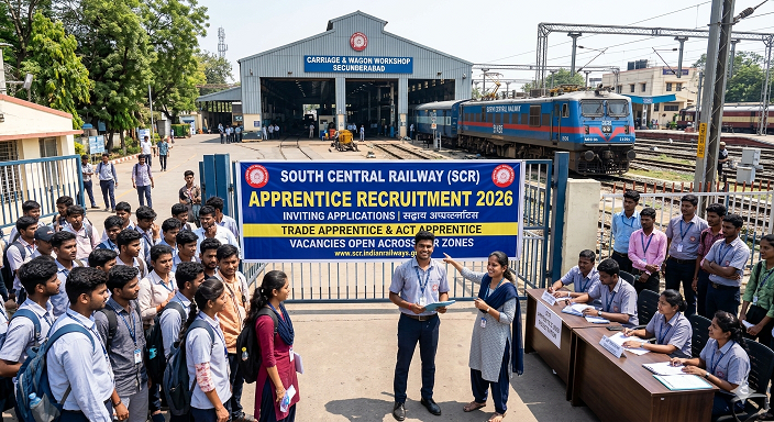 South Central Railway Apprentice Recruitment 2025-26