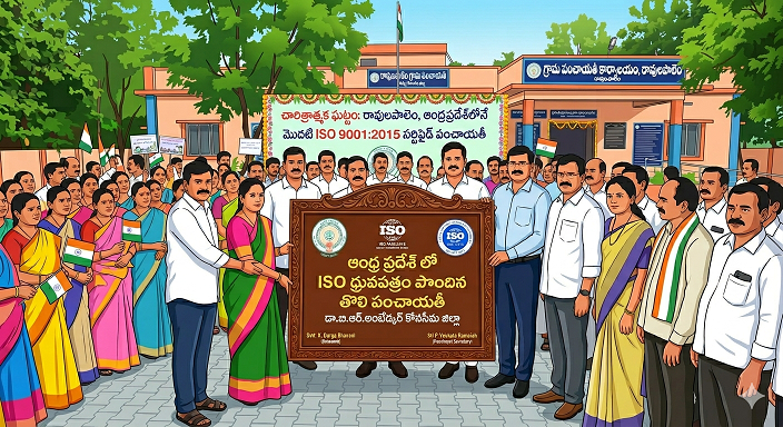 First ISO Certified Panchayat in Andhra Pradesh - Ravulapalem